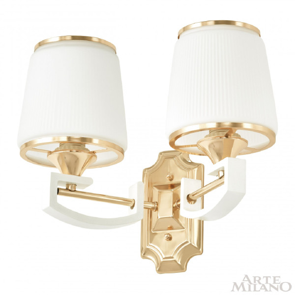 Настенное бра Florentia-2457 302457/2W Wh/Gd