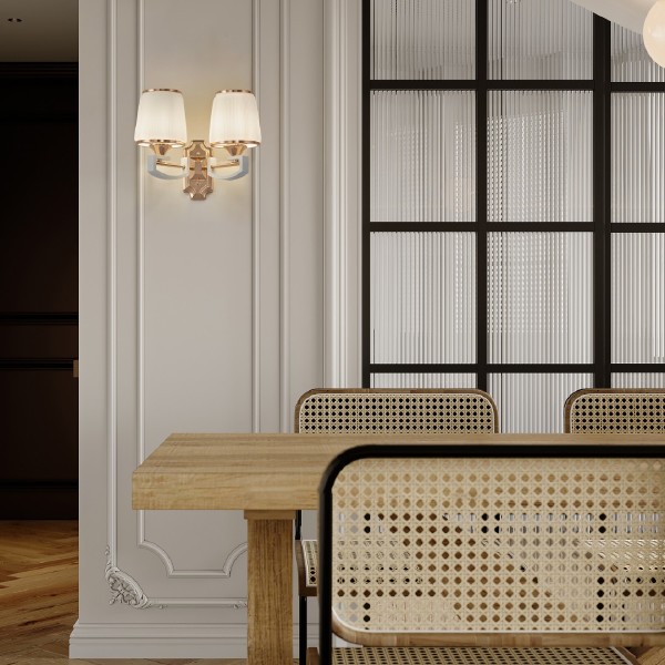 Настенное бра Florentia-2457 302457/2W Wh/Gd