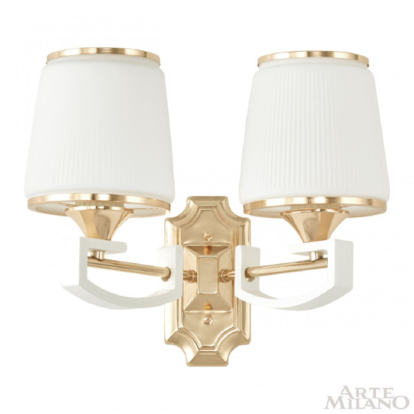 Настенное бра Florentia-2457 302457/2W Wh/Gd