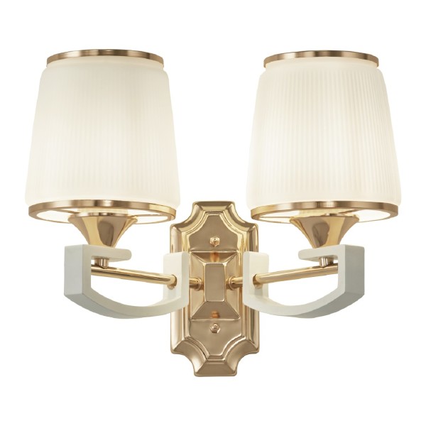Настенное бра Florentia-2457 302457/2W Wh/Gd