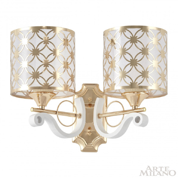 Настенное бра Florentia-3097 303097/2W Wh/Gd