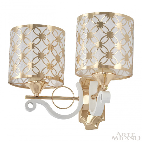 Настенное бра Florentia-3097 303097/2W Wh/Gd