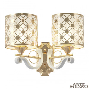 Настенное бра Florentia-3097 303097/2W Wh/Gd