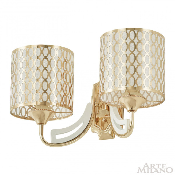 Настенное бра Florentia-3387 303387/2W Wh/Gd