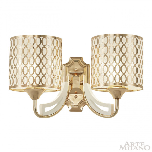 Настенное бра Florentia-3387 303387/2W Wh/Gd