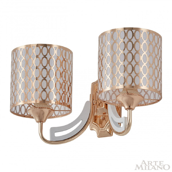 Настенное бра Florentia-3387 303387/2W Wh/Gd