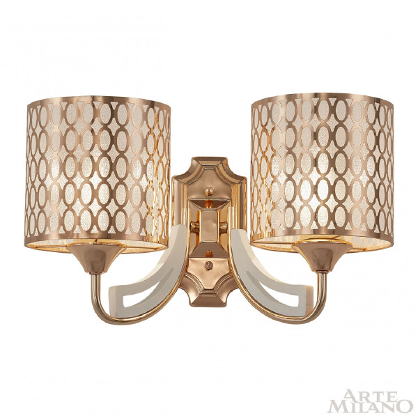 Настенное бра Florentia-3387 303387/2W Wh/Gd