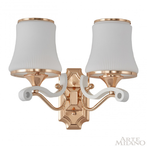 Настенное бра Florentia-3987 303987/2W Wh/Gd