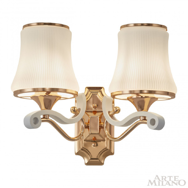 Настенное бра Florentia-3987 303987/2W Wh/Gd