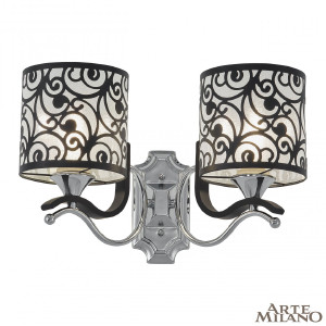 Настенное бра Florentia-4957 304957/2W Bk/Ni