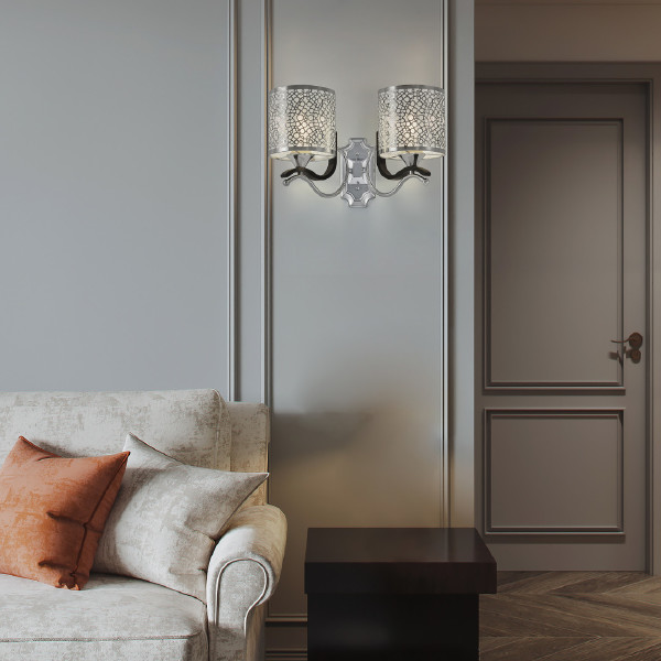 Настенное бра Florentia-6787 306787/2W Bk/Ni