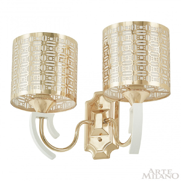 Настенное бра Florentia-8857 308857/2W Wh/Gd