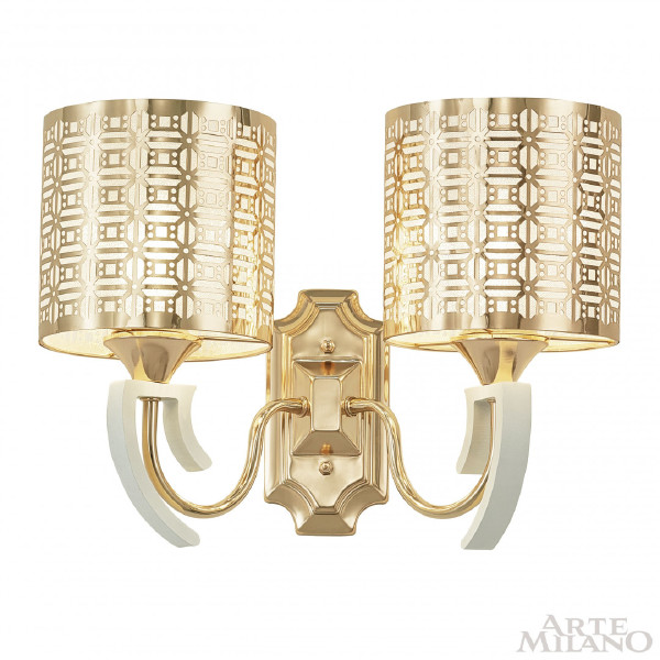 Настенное бра Florentia-8857 308857/2W Wh/Gd