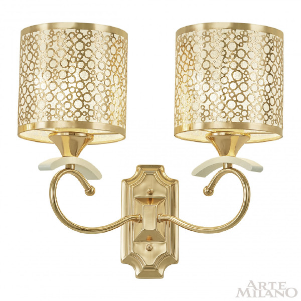 Настенное бра Florentia-9787 309787/2W Wh/Gd