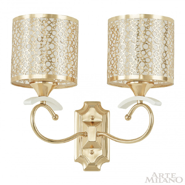 Настенное бра Florentia-9787 309787/2W Wh/Gd