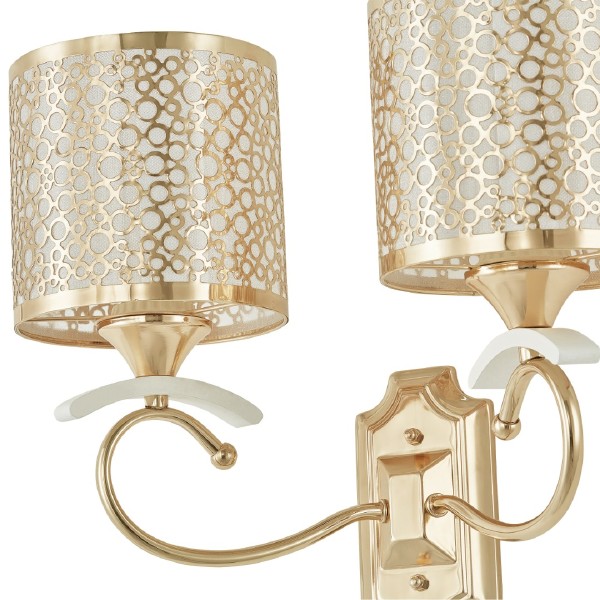 Настенное бра Florentia-9787 309787/2W Wh/Gd