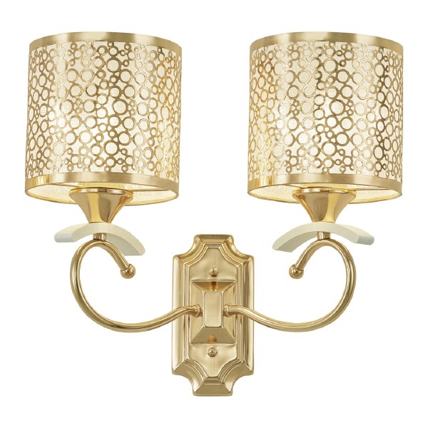 Настенное бра Florentia-9787 309787/2W Wh/Gd