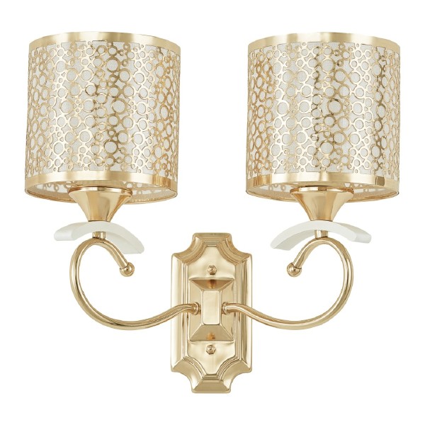 Настенное бра Florentia-9787 309787/2W Wh/Gd