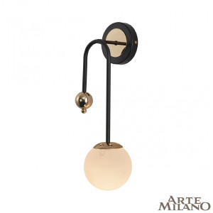 Настенное бра Neapol73808 274307/1B BK/GD