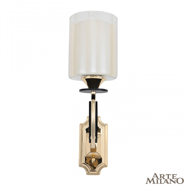 Настенное бра Florentia-2237 302237/1W Bk/Gd