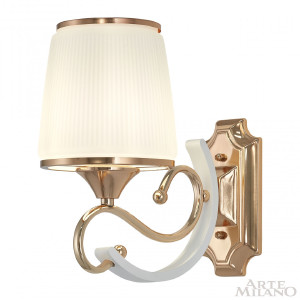 Настенное бра Florentia-3857 303857/1W Wh/Gd