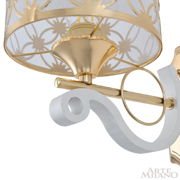 Настенное бра Florentia-3097 303097/1W Wh/Gd