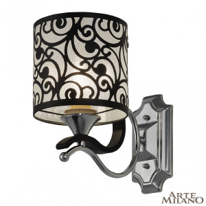 Настенное бра Florentia-4957 304957/1W Bk/Ni