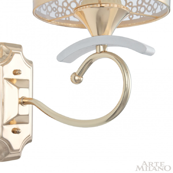 Настенное бра Florentia-9787 309787/1W Wh/Gd