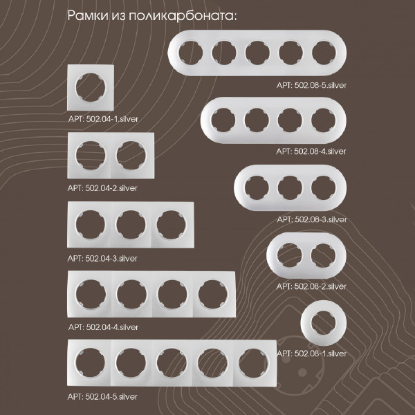 Розетка Am-202 202.46-1.silver