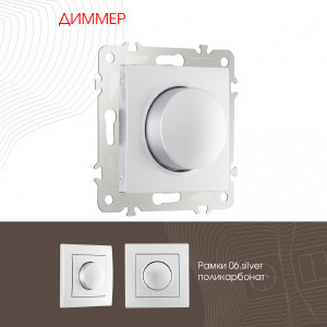Диммер Am-206 206.48-1.silver
