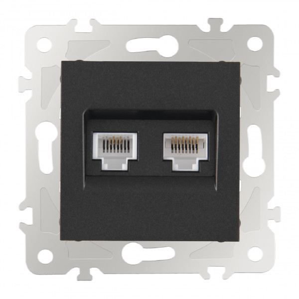 Розетка Am-203 203.44-1.black