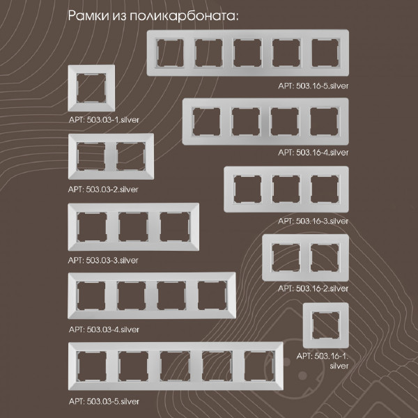 Розетка Am-203 203.44-1.silver