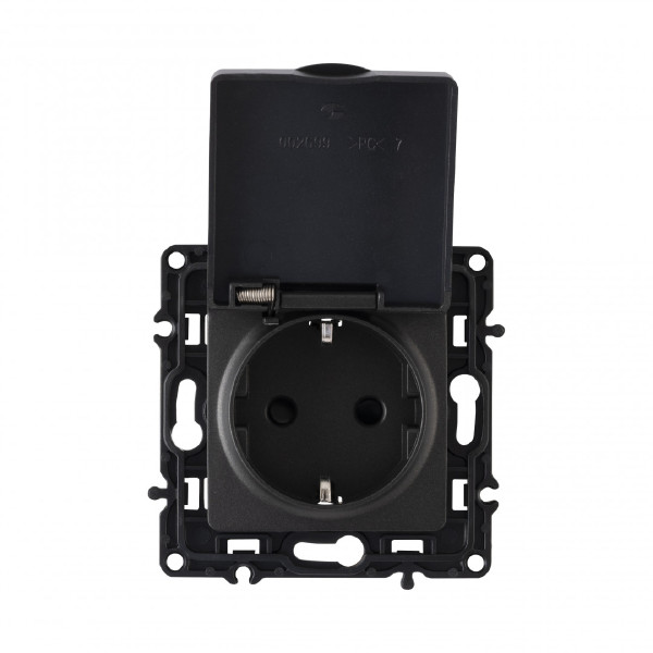 Розетка Am-217 217.41-1.black