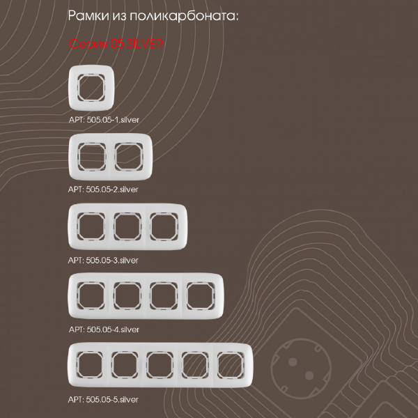 Розетка Am-205 205.44-1.silver