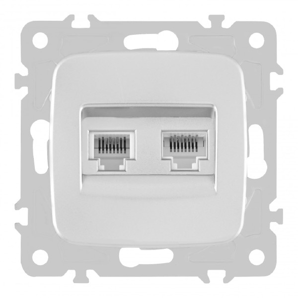 Розетка Am-205 205.44-1.silver