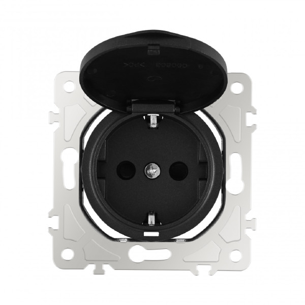 Розетка Am-202 202.41-1.black