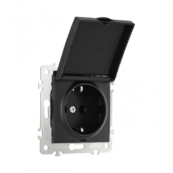 Розетка Am-206 206.41-1.black