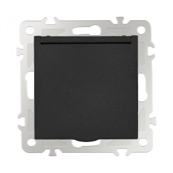 Розетка Am-206 206.41-1.black