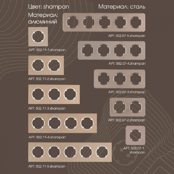 Выключатель Am-202 202.33-2.shampan