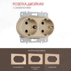 Розетка Am-202 202.40-2.shampan