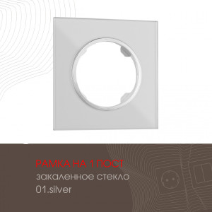 Рамка Am-502.01 502.01-1.silver