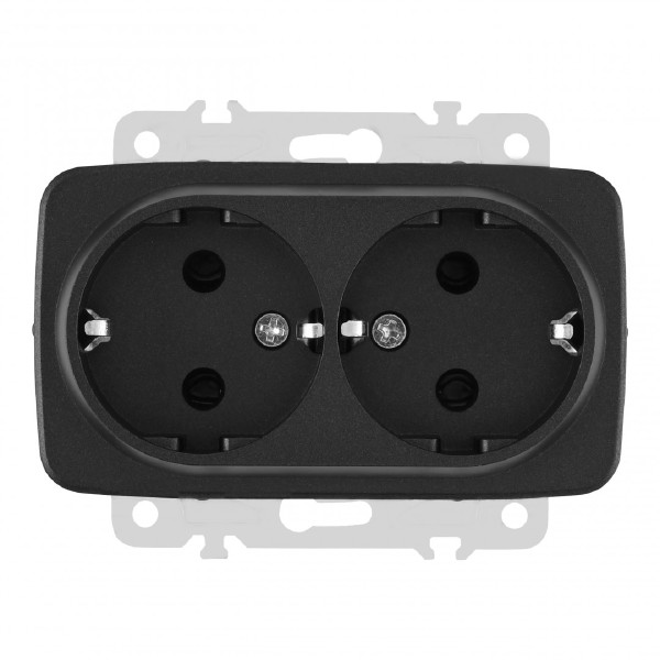 Розетка Am-205 205.40-2.black