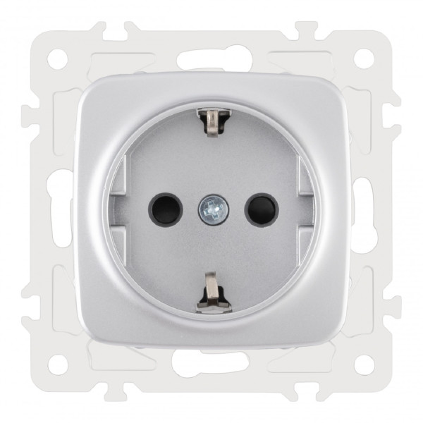 Розетка Am-205 205.40-1.silver