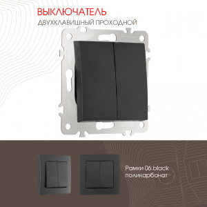 Выключатель Am-206 206.32-2.black