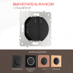Выключатель Am-202 202.39-2.black