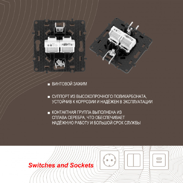 Розетка Am-217 217.44-1.black