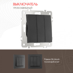 Выключатель Am-206 206.30-3.black