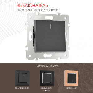 Выключатель Am-203 203.33-1.black