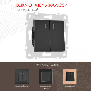 Выключатель Am-203 203.39-2.black