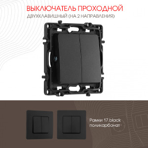 Выключатель Am-217 217.32-2.black